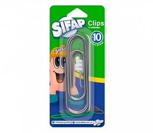CLIP METALICO SIFAP N°10 (100MM) BL X5